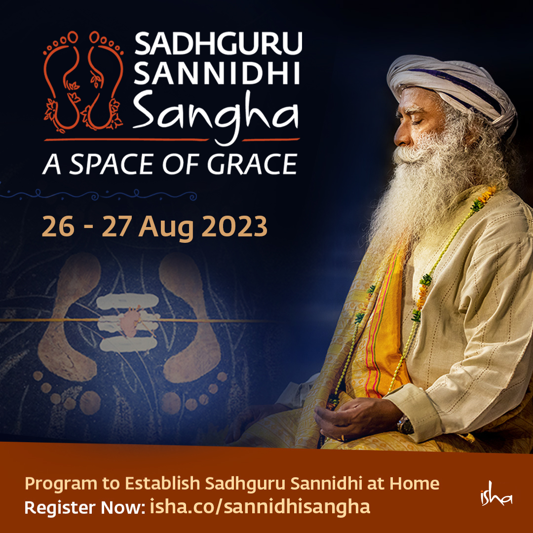 ishafoundation's tweet photo. The Sadhguru Sannidhi Sangha is an opportunity to learn the powerful Sannidhi Guru Pooja process and receive the Sannidhi Sadhana that will help create a meditative space for your inner transformation. Establishing a Sannidhi in your home enables you to experience Sadhguru's presence, live under constant grace, and greatly enhances your progress on the spiritual path.

Register Now: https://t.co/BJYKanRYs6