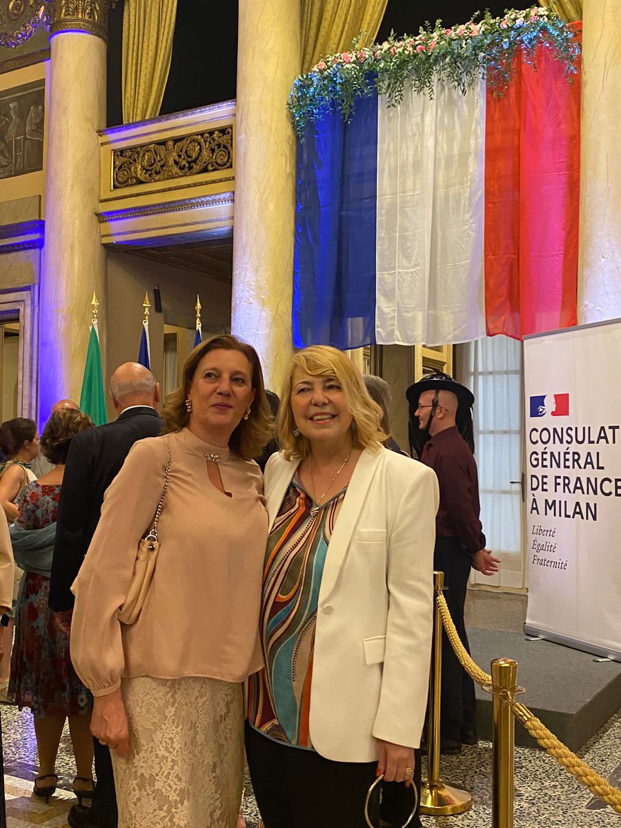Grande Festa per il 14 Luglio a Milano alla Società del Giardino con la presenza del Console Generale di Francia 🇫🇷 #14juillet2023