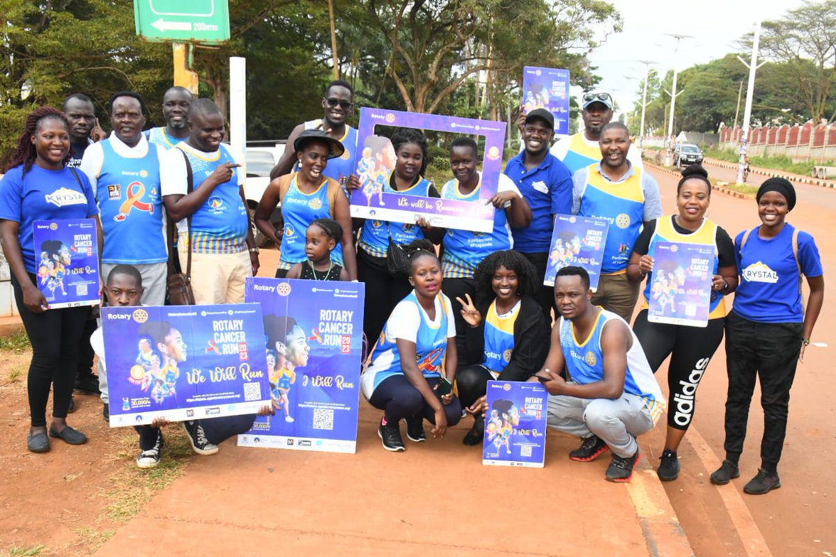 VictoriaNileRct's tweet photo. #wewillrun #RotaryCancerRun23 Eastern Area one launch has been successful with our sponsors @KrystalWaterUG @CentenaryBank @newvisionwire @nbssport1 @MinofHealthUG @RotaractD9213 @Rotary https://t.co/FPjZHHD5Au