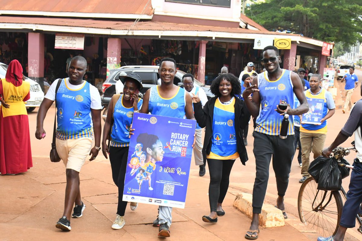 VictoriaNileRct's tweet photo. #wewillrun #RotaryCancerRun23 Eastern Area one launch has been successful with our sponsors @KrystalWaterUG @CentenaryBank @newvisionwire @nbssport1 @MinofHealthUG @RotaractD9213 @Rotary https://t.co/FPjZHHD5Au