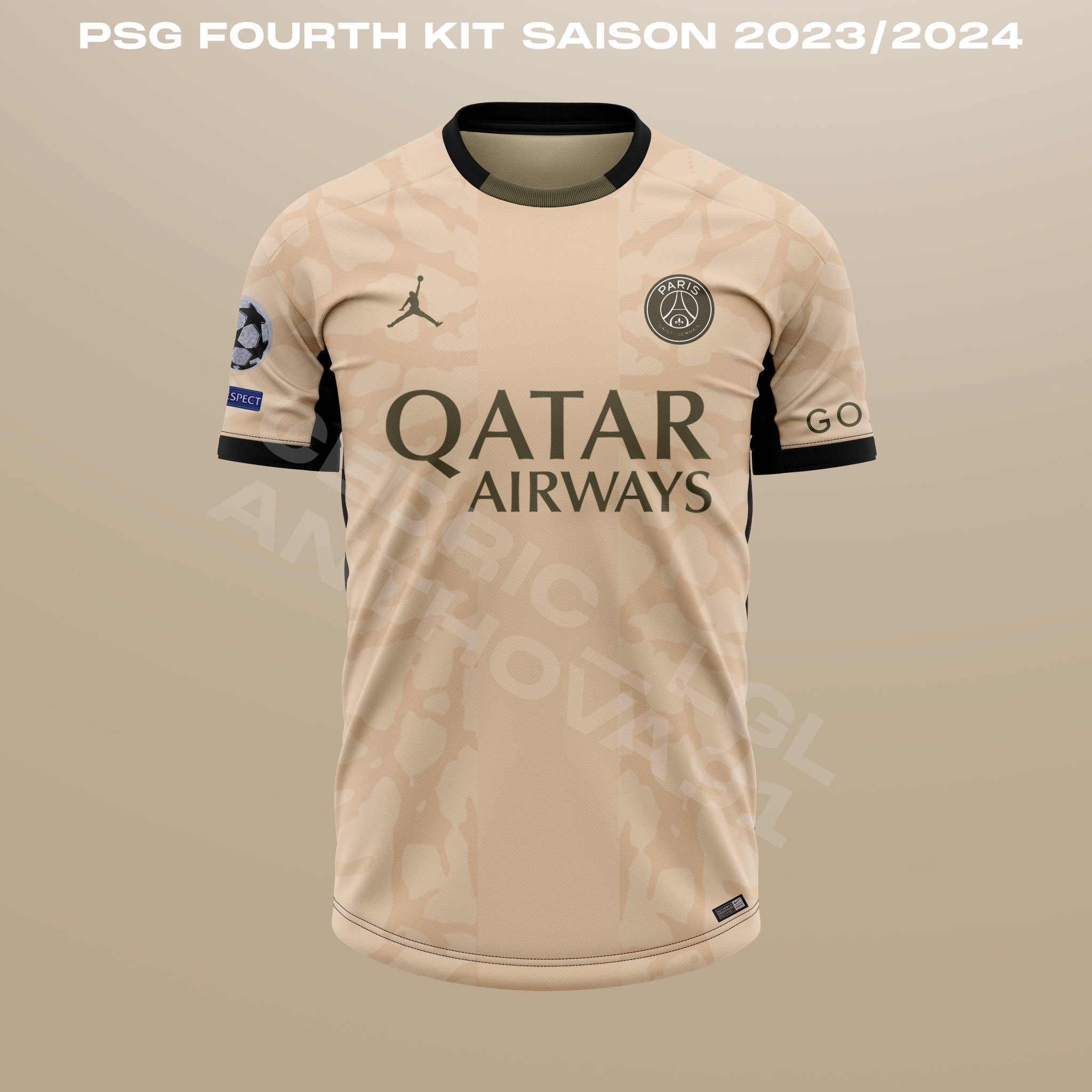 Des images du maillot fourth 2023-2024 du PSG dévoilées