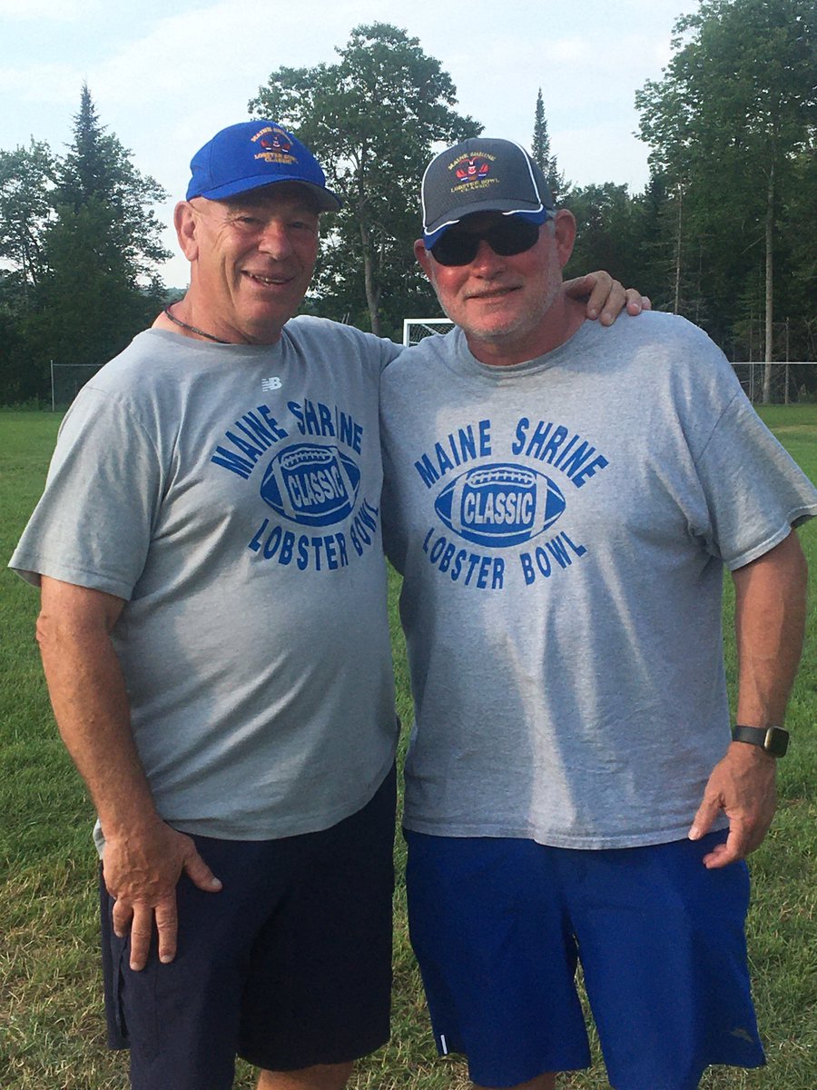 His first game coaching ball was along side me at Lewiston 1988
We will n on the field for his last one today 
One of the Very best 
Love you my brother