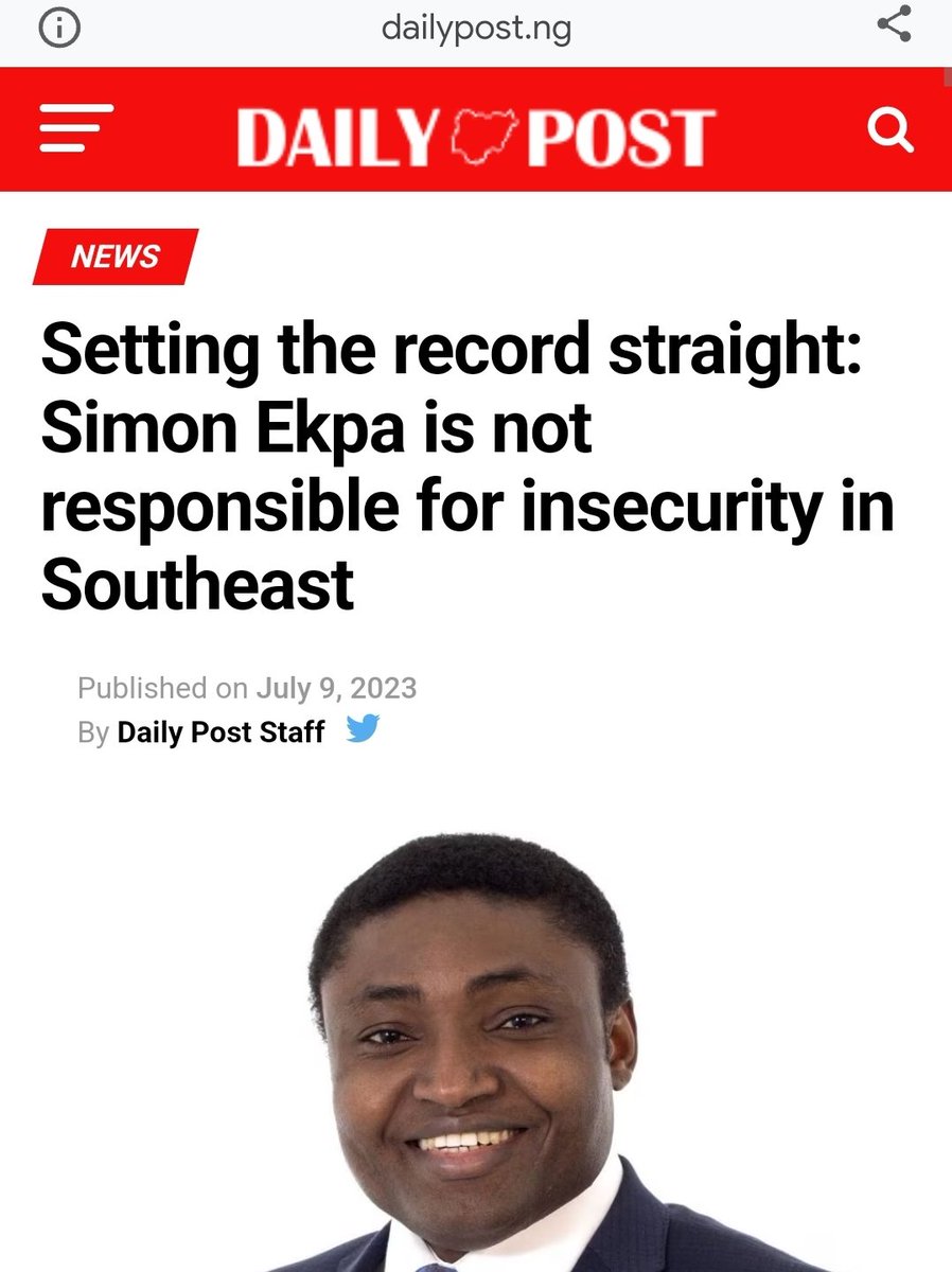 ElochukwuOhagi's tweet photo. Daily Post God The Back Of Umahi Boy 

The Umahi Boy that thought he can destroy IPOB. This is the same Daily Post that tells lots of lies against IPOB defending the criminal. They mention IPOB when the criminal commits a crime, only to defend him when you call him out. https://t.co/Rt3gtXuioe