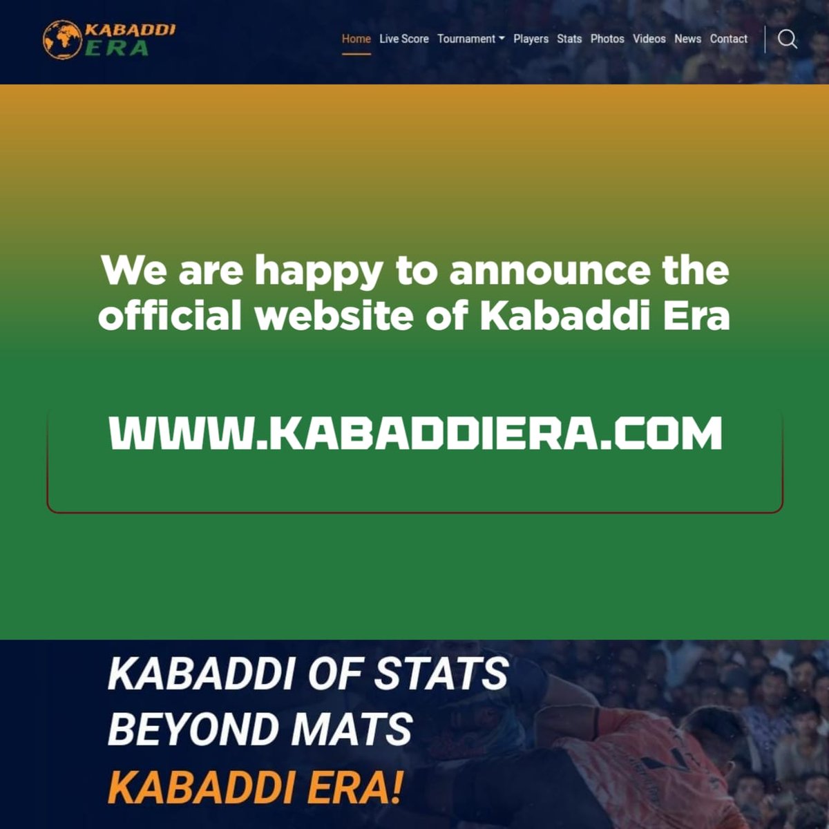 We are happy to announce the official website of Kabaddi Era.

kabaddiera.com

#kabaddi #kabaddiera #stats