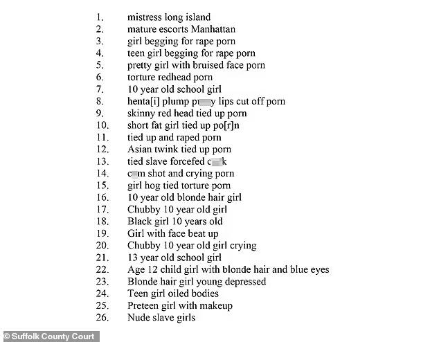 womenopausal1's tweet photo. As an #Ovarit user has noted (https://t.co/3zsgn18Afx), the suspect for the Long Island serial killer's search history is 👀🤮.  Let's stop pretending that porn is just fun. It's hate propaganda against women.

https://t.co/B1vbsfy6XV https://t.co/3Xvq6TsElL