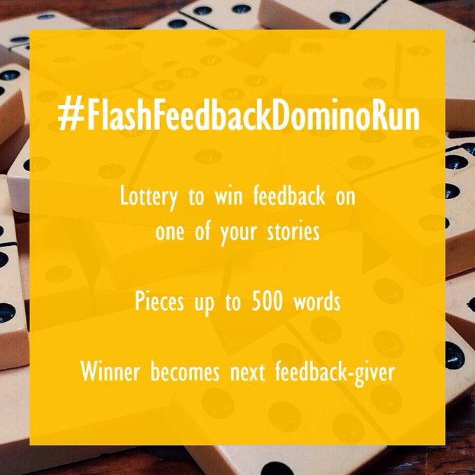 I was away for a few days so extending this to July 18th - as a Domino 7, simply like and leave your name below for a chance to win FREE feedback. Winner also agrees to continue a good thing and offer someone else free feedback. Inspired by <a href="/MkenWrites/">Matt Kendrick</a>