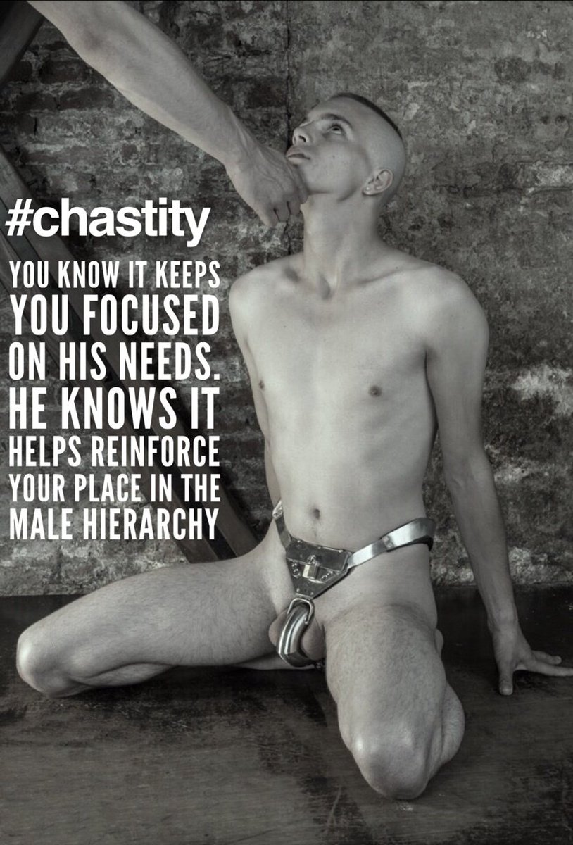 A slave must always be locked in a chastity device, doesn't matter what style, type or size, as long as the Master approves! Chastity helps the slave stay focused and responsible towards his Dom, caring only about His Needs and His Orders!! 

❤= Dom
🔁= Sub
