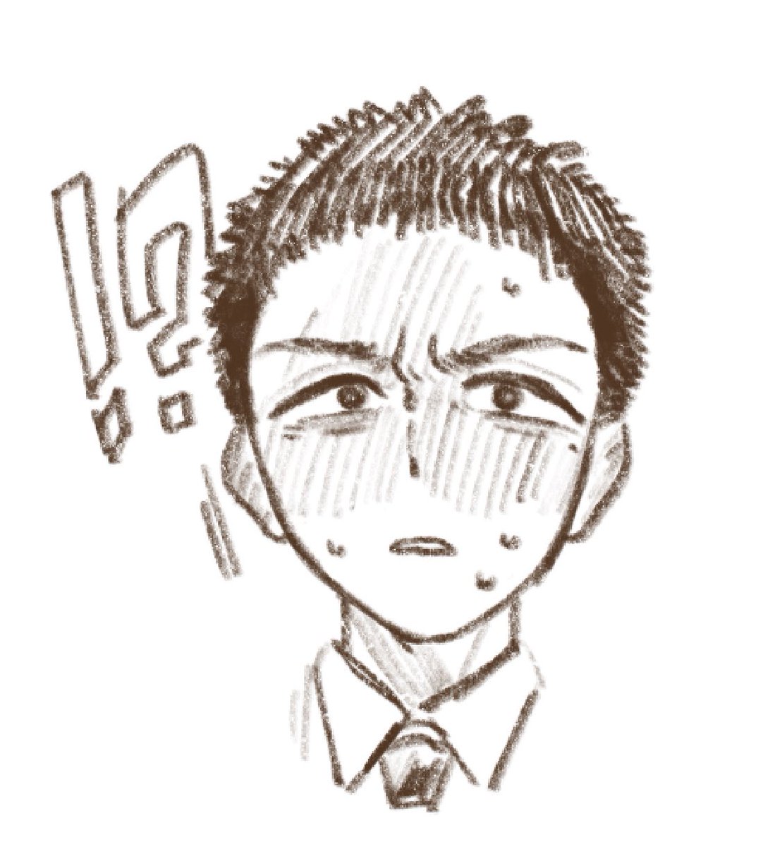 本編(?)で見る事があまり無さそうな顔。自分がどういう表情、感情をしているのか理解をしていなさそう