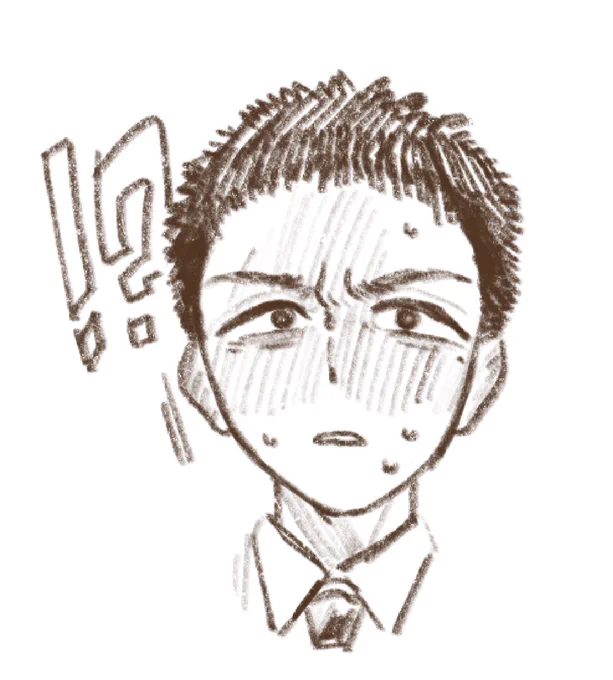 本編(?)で見る事があまり無さそうな顔。自分がどういう表情、感情をしているのか理解をしていなさそう