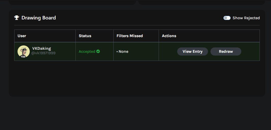 Winner is chosen from Random Tweet Picker