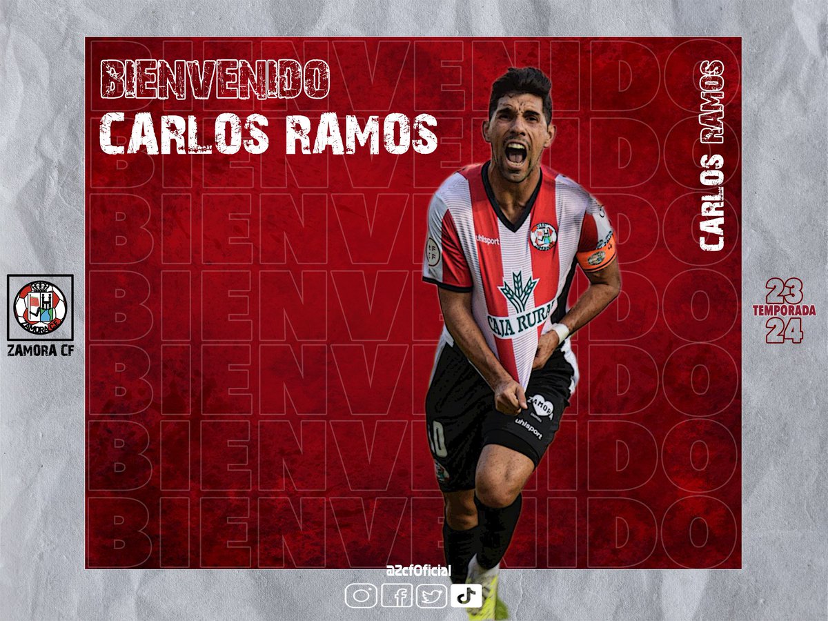 ZCFoficial's tweet photo. FICHAJE🚨|

Carlos Ramos vuelve a casa. El zamorano de 28 años regresa al Ruta de la Plata para vestir los colores rojiblancos de nuevo. 

https://t.co/6Ft7cI9RWe 

¡Bienvenido de nuevo!♥️

#VamosMiZamora https://t.co/IwQnv2J9OH
