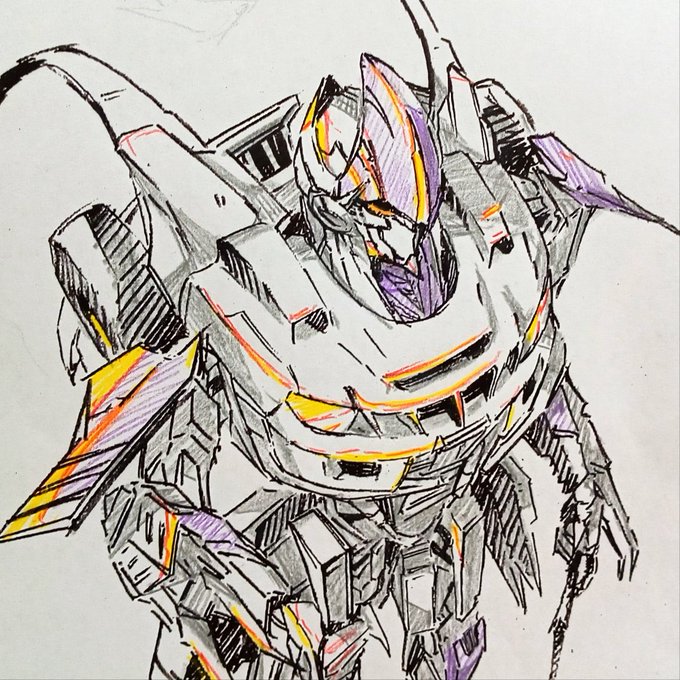 息抜きにナイトバードさん描き中