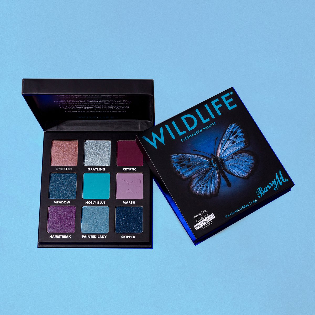 Do you have a butterfly lover in your life? 🦋💜 Barry M’s butterfly palette - with 9 butterfly-inspired colours - would make the perfect gift. 🎁 With every sale, @BarryMCosmetics donates 20% of the profits to our work to protect the habitats butterflies need to survive 🌸🌼