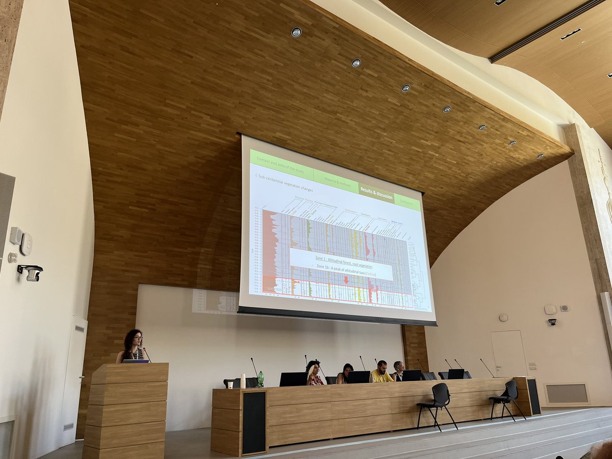 Awesome talks on palaeoecology and palynology today by early career researchers at @InquaRoma2023!!