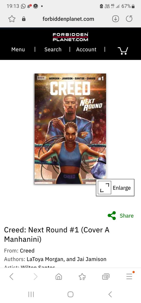 SirJamieH's tweet photo. So, I only found about this 4 part comic book series yesterday, set 10 years after Creed III. All about Adonis's daughter and her fight career. Looking forward to reading them #Creed #Rocky #CreedTheNextRound https://t.co/qFbsUkWdQ3