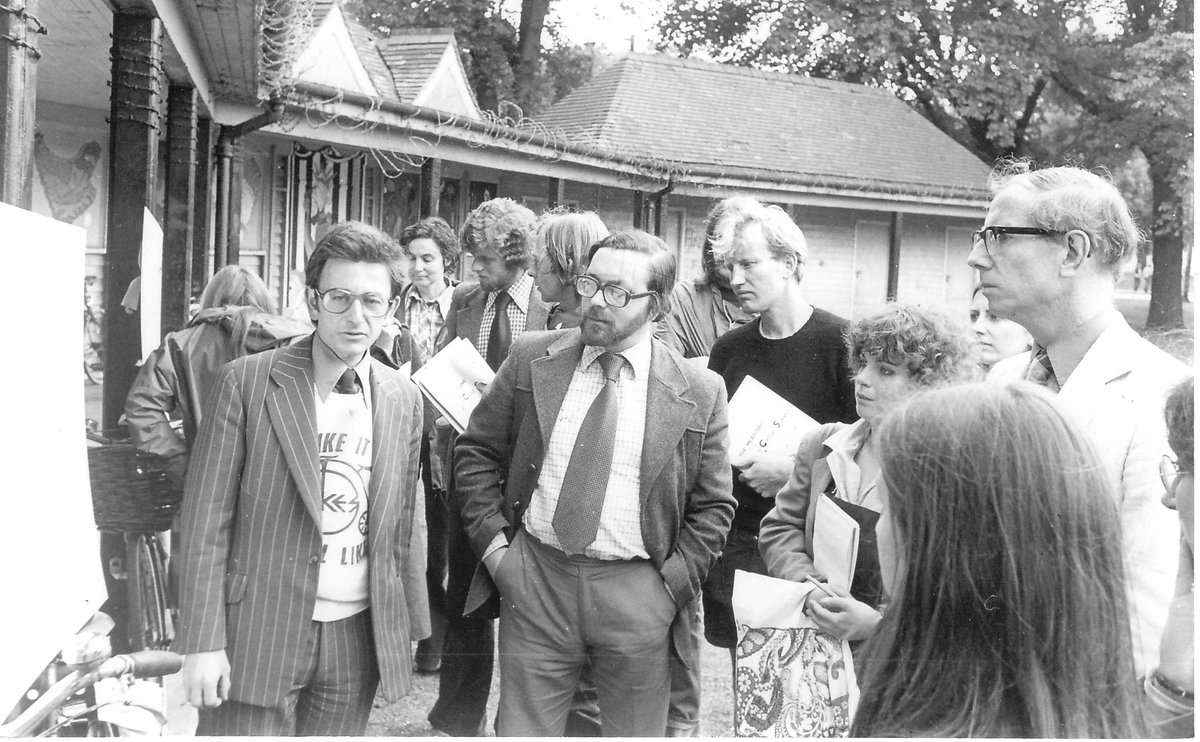 SpokesLothian's tweet image. #MiddleMeadowWalk

👍Fantastic history thread by @cocteautriplets

We can add a few pictures re our 7-year-long late 1970s campaign
1978: #NoCycling
1979: Onsite campaign event
1983: Opening to🚲

🙋‍♀️And here's our (#typewritten!) 1979 campaign document 
-&amp;gt; spokes.org.uk/wp-content/upl…