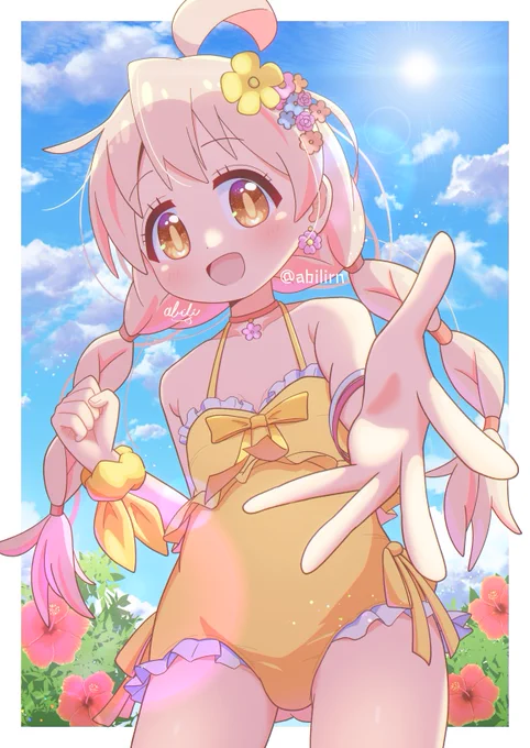 水着まひろちゃん! #おにまい #おにまいお絵描き