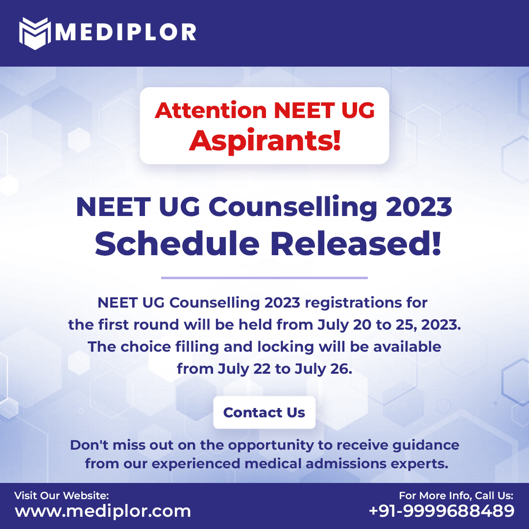 #NEETCounselling dates are announced.

Hurry Up! Register with us right away to get admission in the Top #medicalcolleges in India.

#NEET #Neet2023 #Neetcounselling2023 #NEETUG #NEETUg2023 #neetugcounselling #neetug2023 #neetcounsellingconsultants