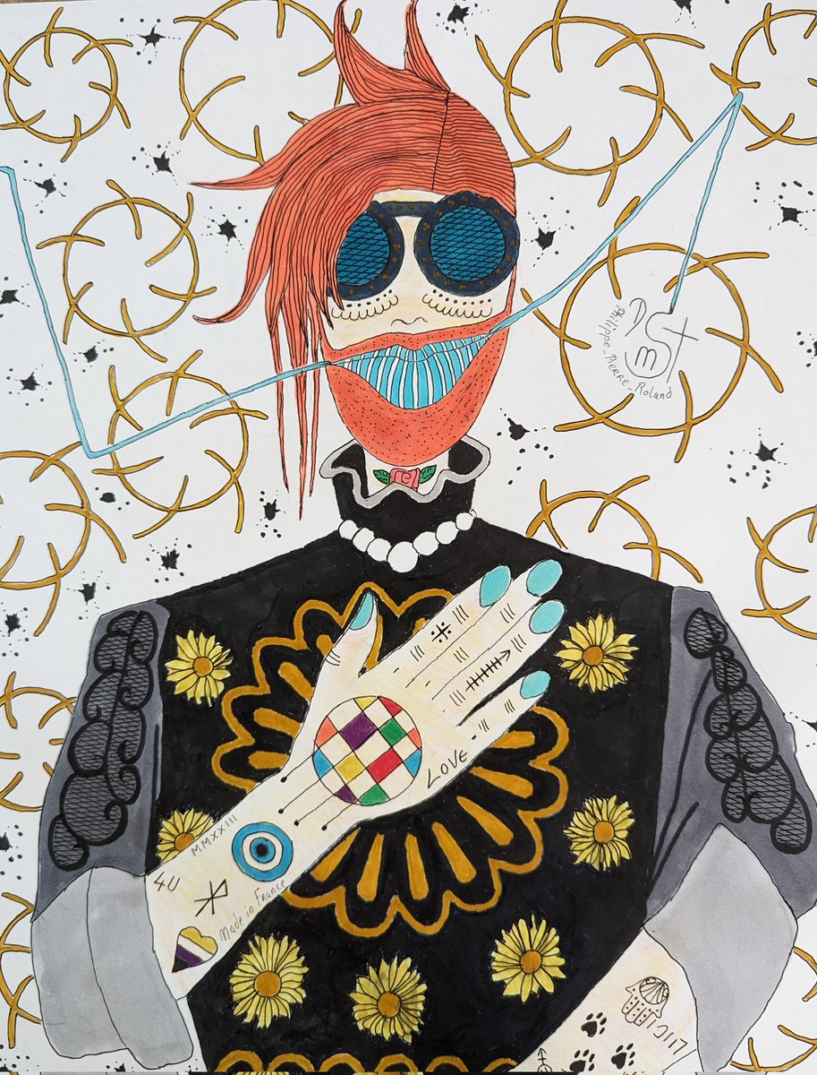 DemonsantPhilip's tweet photo. I am a cursed man

32 cm X 42 cm. Papier haute qualité. Feutre à l'alcool.Crayons de couleurs 
12.59 inches X 16.53 inches
 Alcohol markers. Colored pencils. High quality paper https://t.co/k5RXyyEjJ2