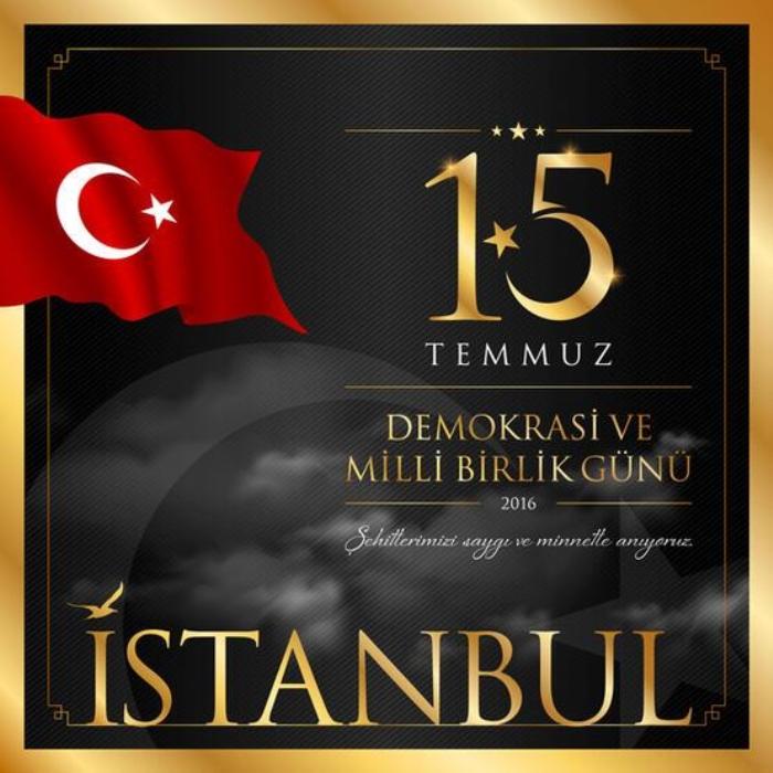 15 Temmuz Demokrasi ve Mill Birlik günü tüm Milletimize kutlu olsun.

Milli birliğimiz, bütünlüğümüz, ve demokrasimiz adına mücadele veren tüm Şehitlerimizi ve Gazilerimizi saygıyla anıyoruz. #Türkiye #15TemmuzDemokrasiveMilliBirlikGunu
