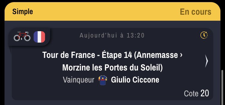 Emeric_CTH's tweet photo. 🚧 Etape 14 #TDF2023     🚧

Scénario GC 

🚵🏼‍♂️ Jonas - 7 

Scénario échappée 

🚵🏼‍♂️ Ciccone - 20
🚵🏼‍♂️ Jorgenson - 35
🚵🏼‍♂️ THJ - 50

Adaptez vos mises pour assurer du benef dans n’importe quel scénario 

Good luck all 🔥

#TeamParieur https://t.co/SZOScxu2av