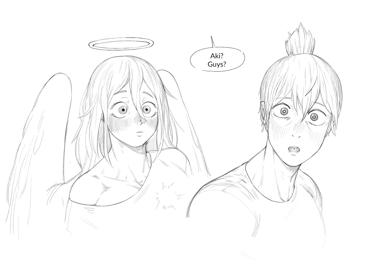 Eddie on Twitter "Reposting stuff Stupid Angel x Aki comic (1/2