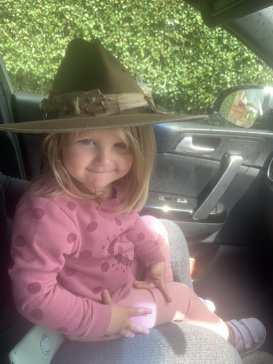 Whenyour wife’s granddaughter finds your fishing hat…