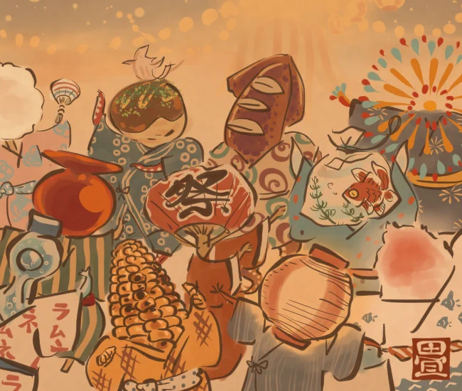 祭っ子。 [5800番目] #畳百鬼夜行絵巻