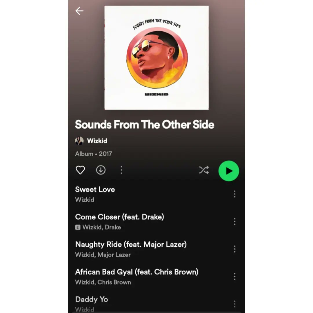 IMJA_SPORTNEWS's tweet photo. #Wizkid's SOUND FROM THE OTHER SIDE is now 6 years😳🔥.

Let us know your favourite track from the beautiful album in our comments section ❤🦅

#imjalifestyle #entertainment #bigwiz #soundfromtheotherside https://t.co/nzk5t5cgKP