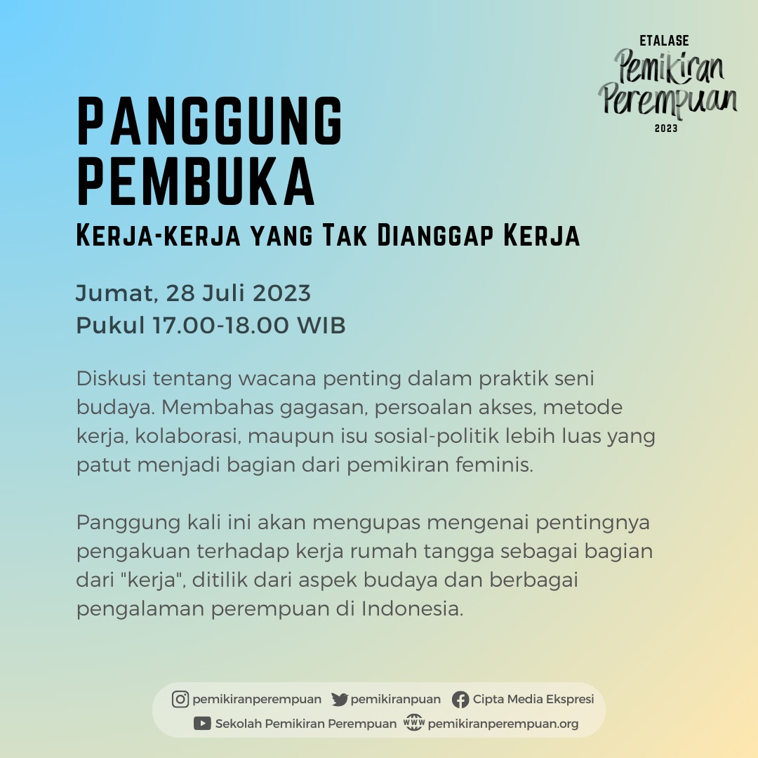 Ikuti terus kabar terkini di akun media sosial kami untuk melihat panel-panel yang akan hadir dalam acara ini. Teman-teman juga dapat mengakses Etalase edisi sebelumnya yang tersedia di kanal YouTube kami. Mari sebarkan kabar baik ini dan #belajarbersama di Etalase 2023!