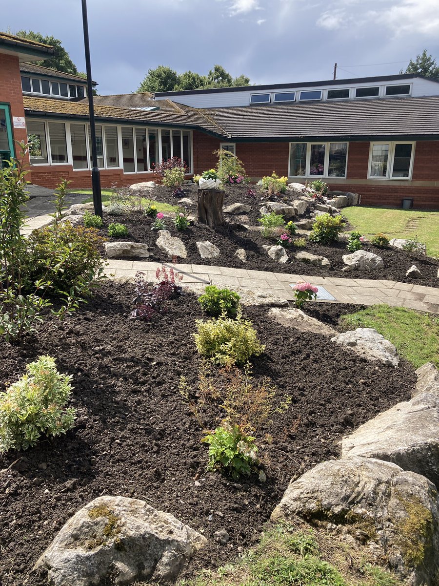 jayne_sankey's tweet photo. What a fabulous morning at Chirk hospital. The opening of the gardens to support our patients living with dementia. This extensive work has been funded by the hospital league of friends. Such amazing fundraising and organisation of the work! Thank you all! https://t.co/vNh1A4TVL6