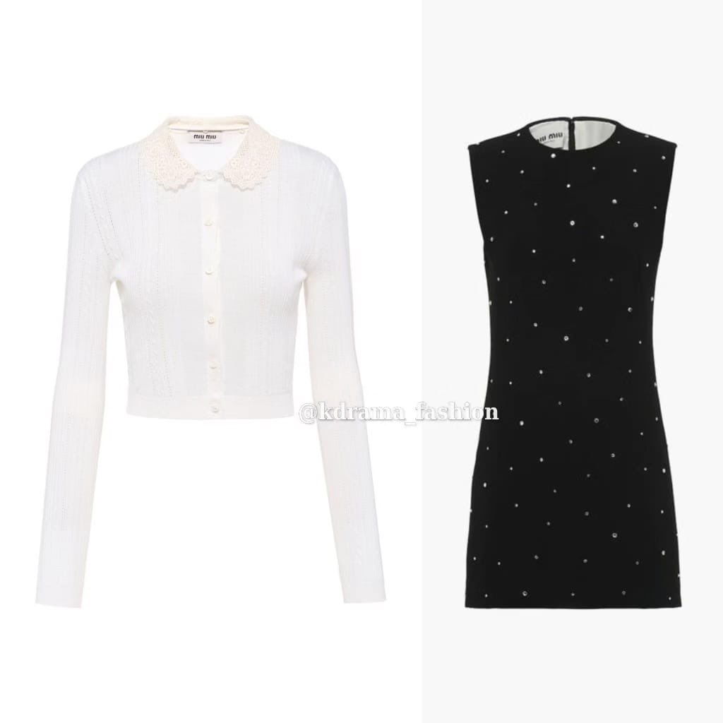 #ParkGyuYoung wore #MIUMIU Cardigan & Minidress in Netflix Drama, #CELEBRITY Episode 3. #박규영 #셀러브리티 #드라마패션 #미우미우 #kdrama_fashion #kdramastyle #parkgyuyoungstyle...