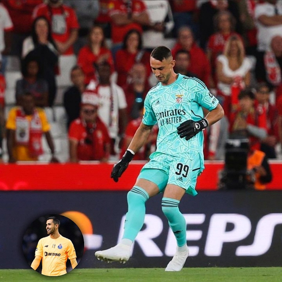 Vlachodimos 🗣: "Escolhi o n°99, porque sou 99 vezes melhor que o Diogo Costa!"