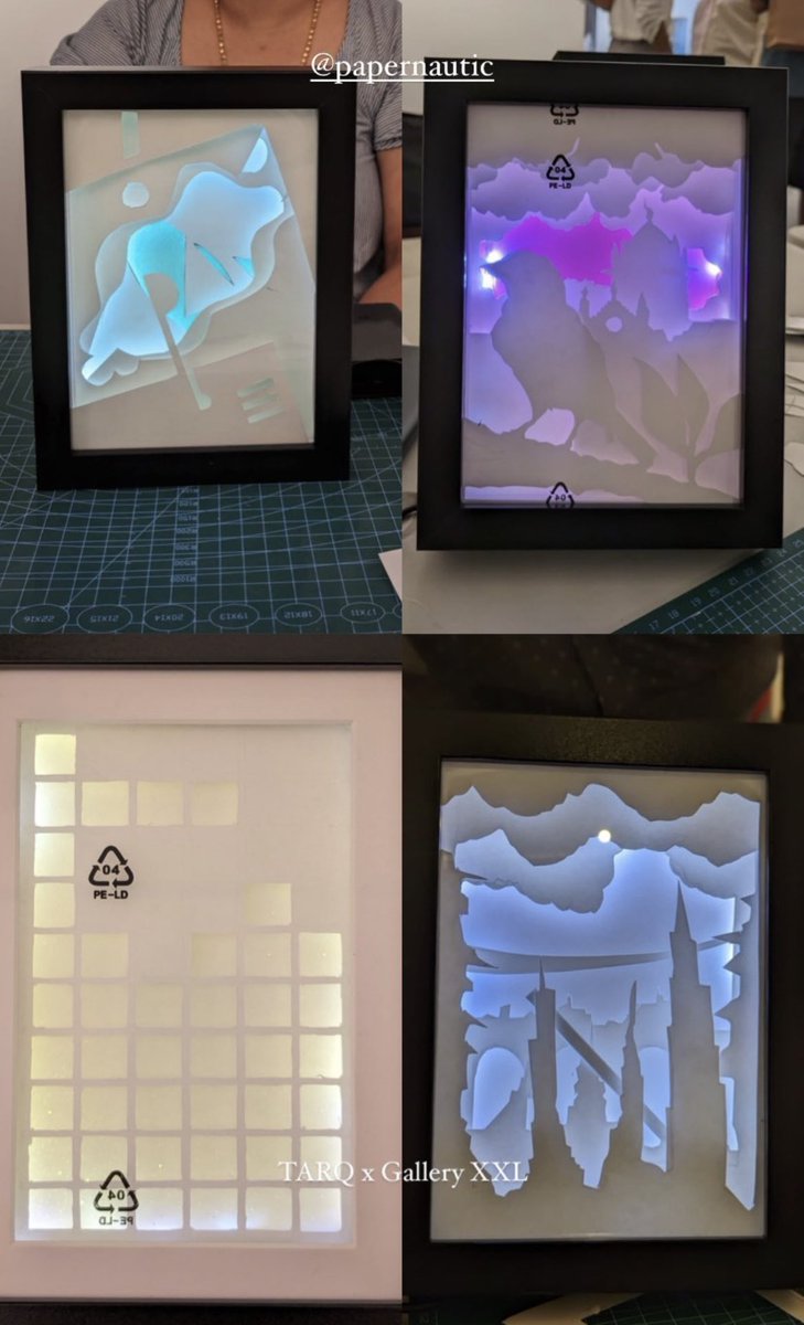 MinjalKadakia's tweet photo. These are some of the Shadow Light Boxes created by the participants at the @Papernautic workshop today. Check more event photographs on the IG Stories here - https://t.co/EcUEdR4XwK https://t.co/yqnb8fq5Oq