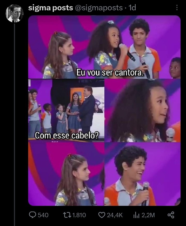 🚨 DENÚNCIA: Diversas páginas disfarçadas de "humor" estão sendo criticadas por postar conteúdo ofensivo, incluindo racismo, anti-semitismo e outros.

— Internautas estão pedindo que o <a href="/showdavida/">Fantástico</a> faça uma matéria expondo esse conteúdo, assim como foi feito com o Discord.