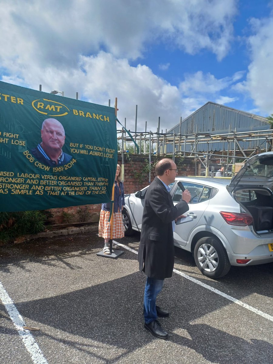 GoAndrCoop's tweet photo. This morning I spoke out alongside @MikeAmesburyMP, @dis_positive and @RMTunion against the proposed ticket office closures at Northwich Station.
There's still time to make your voice heard:
➡️https://t.co/NayuV8dHgo https://t.co/dIzOSBPUsM