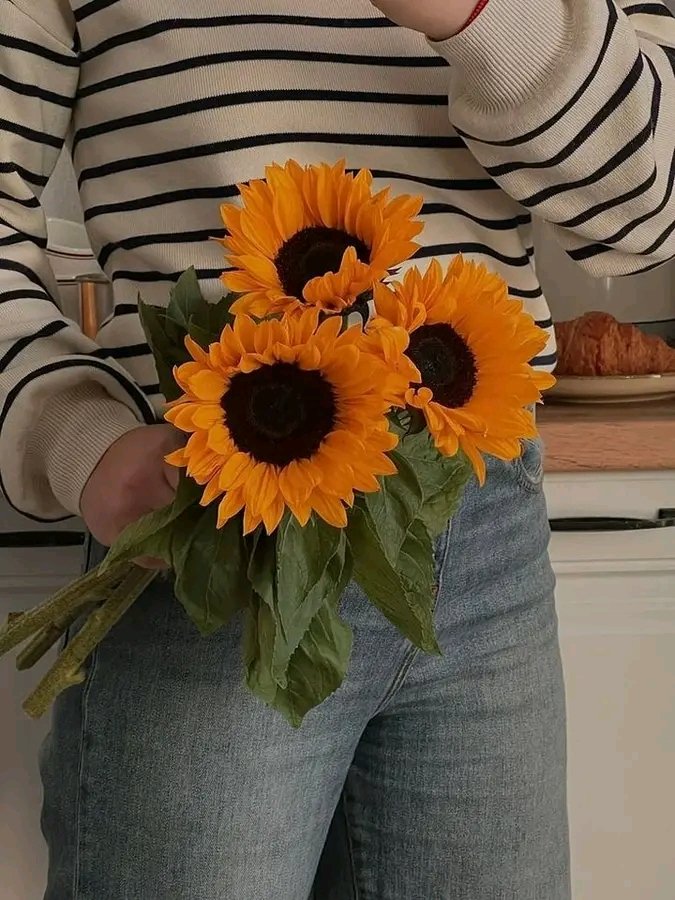 Si ves la belleza en las cosas simples y en las personas buenas es porque la belleza habita en ti !!!  ❤️
 Como por ejemplo salir a comprar girasoles 🌻 y tenerlos en tu sala!! 
#BuenosDiasATodos 
#SabadoDeGirasoles