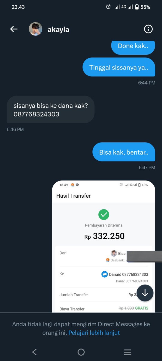 ❌ SCAMMER PAYPAL ❌
@mikhaelyh (deact) 
Spay 088808071614
Dana 087768324303

Bawa kabur uangku Rp. 2.084.250

Maybe emang sekarang kamu gk bisa dicari, tapi bukan berarti aku bakaln diem aja.. Kalo kamu baca ini, hati hati ya.. Aku gk bakal lepasin kamu.. Bakalan ada saatnya 😏