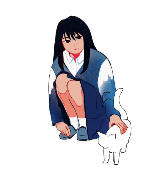 warm up doodle of mizuho because i feel like i havent properly drawn in ages