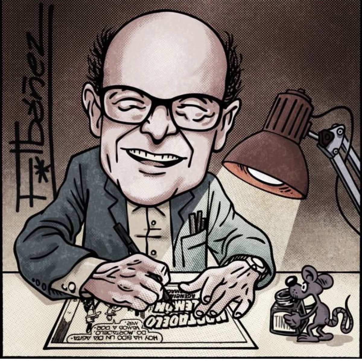 Hasta siempre maestro. Gracias por todo Francisco Ibáñez Ilustración : <a href="/ElGuiBo/">GuiBo</a> 🥺