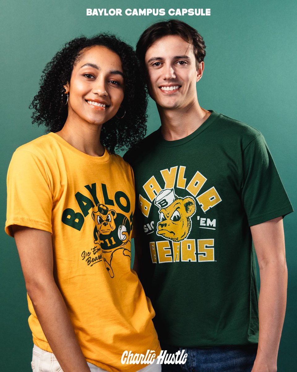 CharlieHustleCo's tweet photo. Our green and gold, Baylor Collection is available online! Get your paws on it before football season! πππ»
SHOP NOW: https://t.co/xybmvZ7KXS
#SicEm #BaylorBear https://t.co/1d91CX3AVN