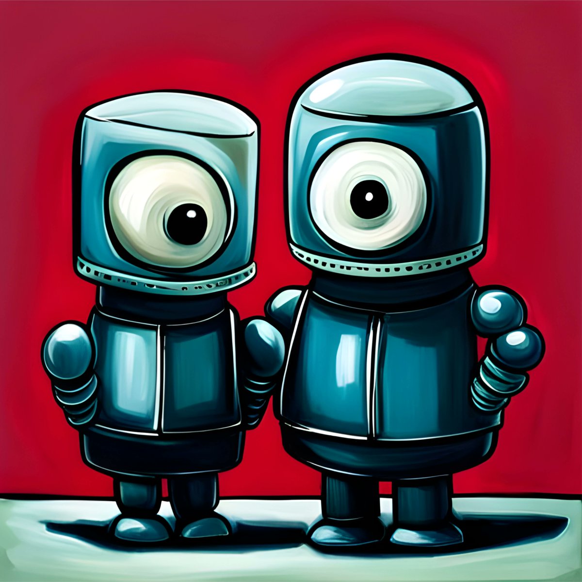 AGartworks's tweet photo. "Robotoids" Robotoid Couple #9
https://t.co/rvYu69en8U
#NFT #NFTs #SolanaNFT #SolanaArt #RobotArt #DigitalArt #RobotoidCouple #Robotoids #NFTCommunity #NFTcollectors https://t.co/f0ElGDZx1X
