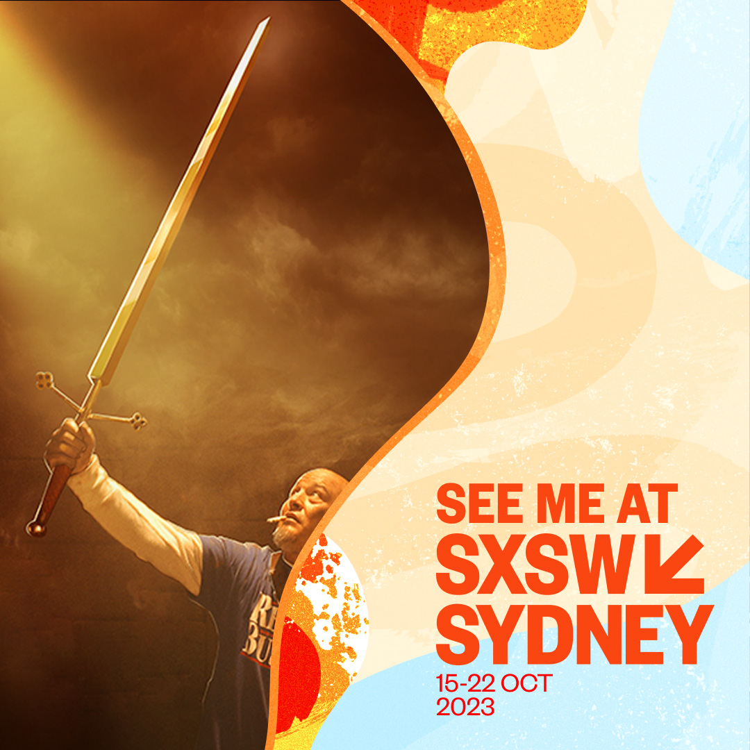 rocketcatgames's tweet photo. Dad by the Sword was picked for the SXSW Sydney Indie Games Showcase! Head there October 18-22, 2023, and you'll be able to play the latest build @sxswsydney https://t.co/CBiRRL4Exk