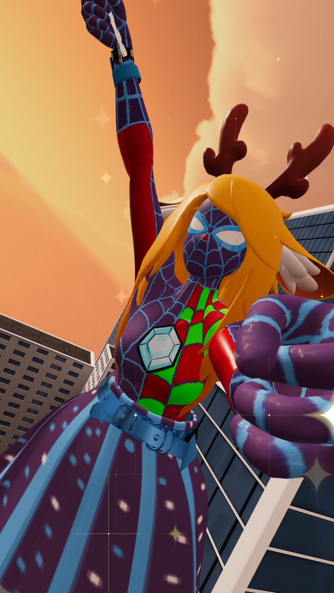GalaxyExists's tweet photo. I decided to make a 3d Modelled Version of @DitchuArt 's take on a Spider-Noelle! https://t.co/iIZntWQXHK