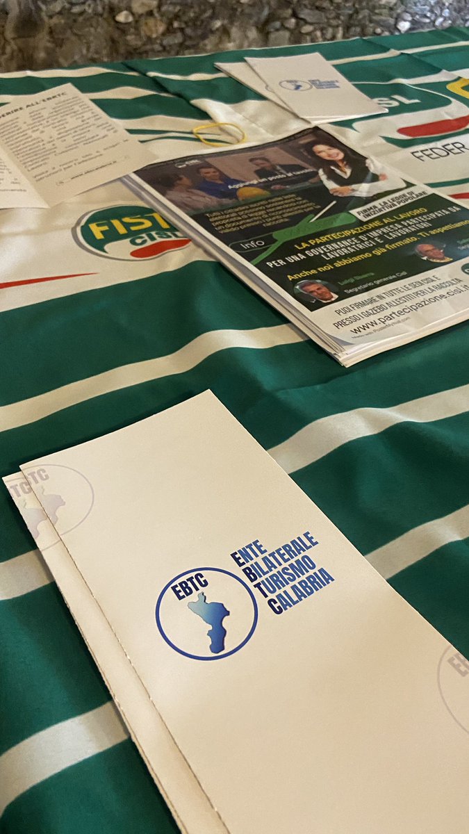 EbtcEnte's tweet photo. Ieri al Consiglio Generale Fisascat Cisl Calabria per parlare di formazione, sostegno al reddito, rinnovo contratti del turismo e incentivi regionali in materia di occupazione.

#ebtcalabria #entebilateraleturismo #CCNL #turismo #formazione #sostegnoalreddito https://t.co/zOuoEqyD0Z