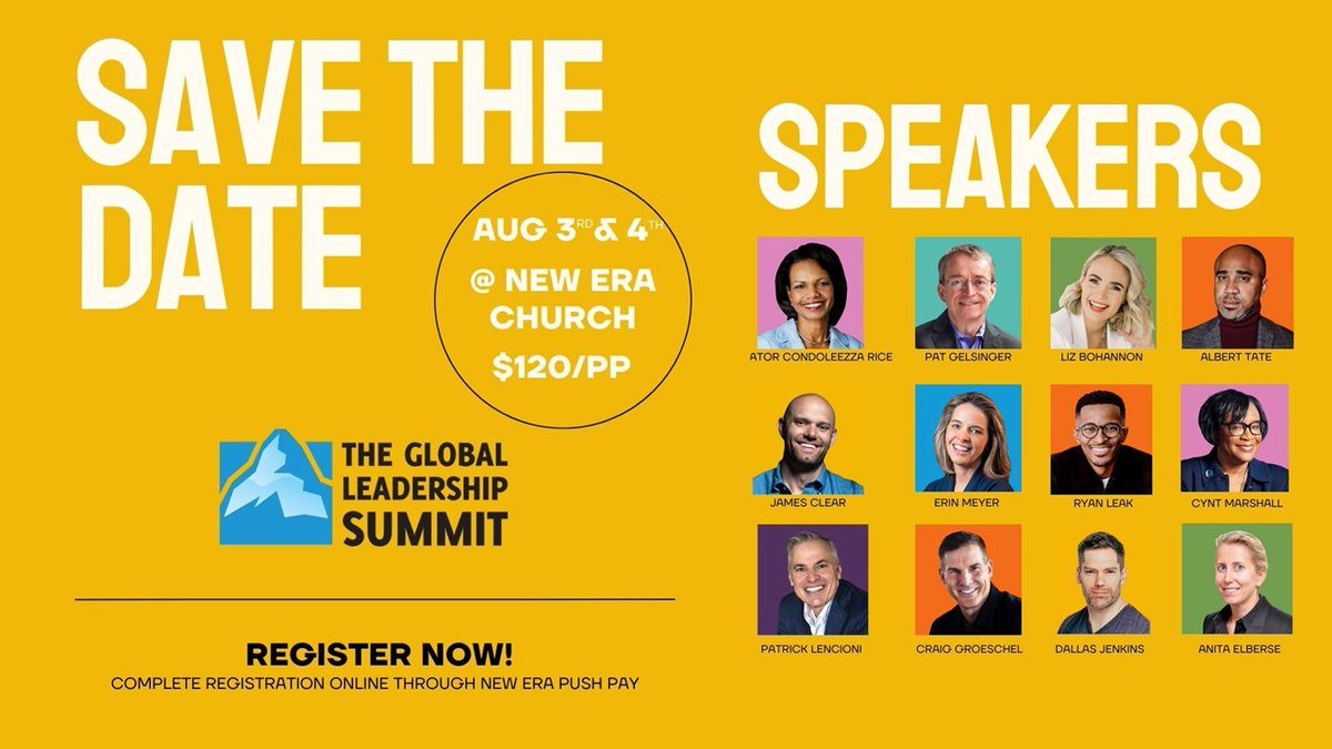 Register for the 2023 Global Leadership Summit! Go to NNE.org to find out more!