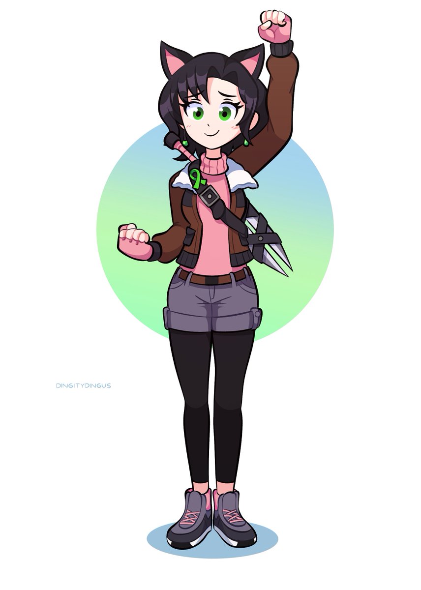 Angus5h's tweet photo. @KeithMontalbo @kenziezales Pitaya Stewart is the first RWBY OC I designed and I still love her unconditionally. Here's a few commissions of her, including one by you! :D

She's simply a huntress in training who's doing their best to become a hero, even if the job can be scary sometimes. https://t.co/TmdosuAKG4