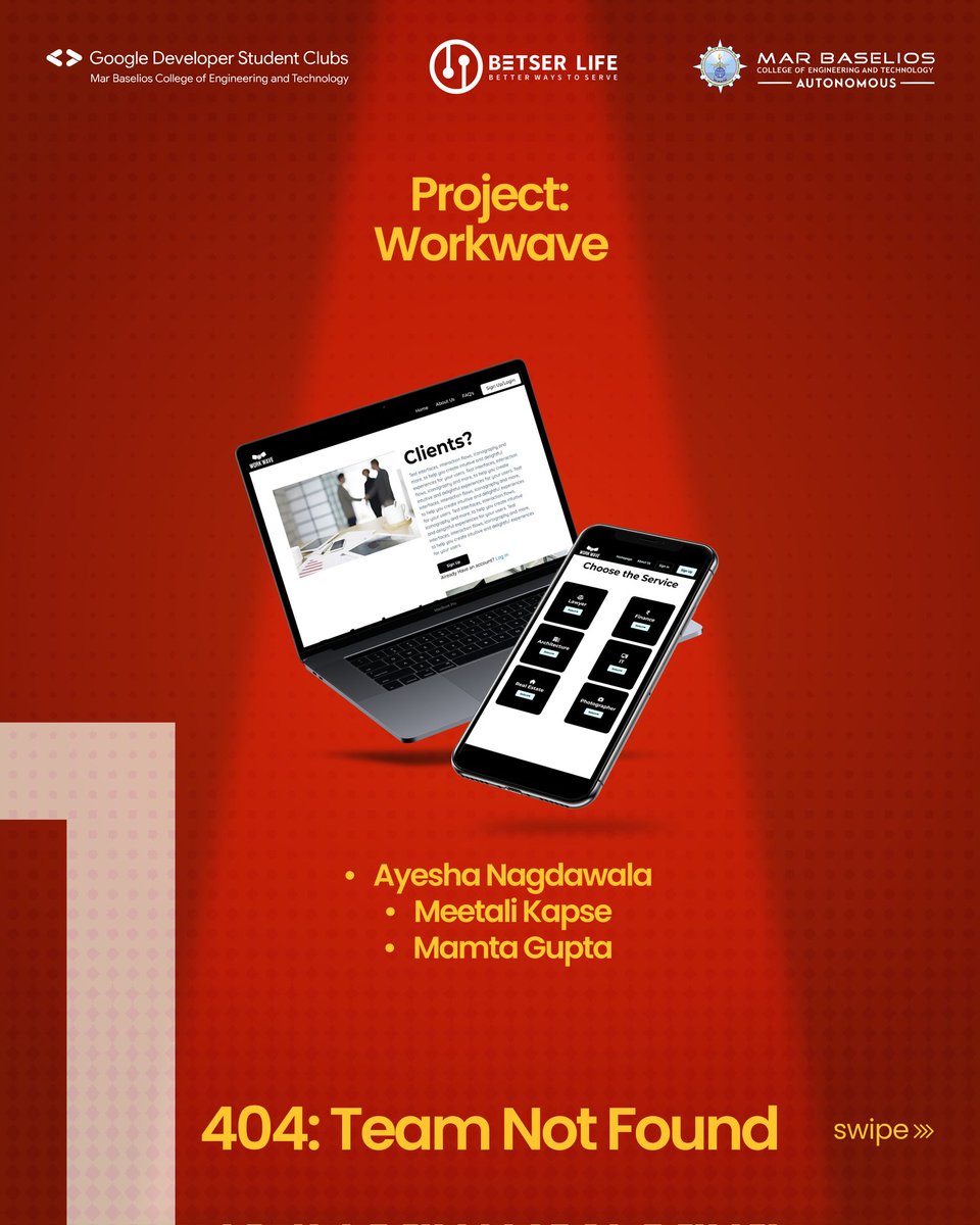 gdscmbcet's tweet photo. Folks, finally the wait is over & and the results are out !🥳
GDSC MBCET proudly announces the winners of the Web track! 🏆
🥇404:Team Not Found
🥈Code Warriors
🥉RYANGOSLING
Congrats to the teams for creating some amazing projects! 🔥
#gdscmbcet #TechnoVerse https://t.co/SvPNf9PnEn