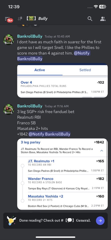 bigdogintel's tweet photo. New source - Bankroll Bully

More plays in Telegram: https://t.co/PPwZCHfi2S…

#gamblingtwitter #capperspicks #cappersleaked #cappersfree https://t.co/8K7MY1cAqE