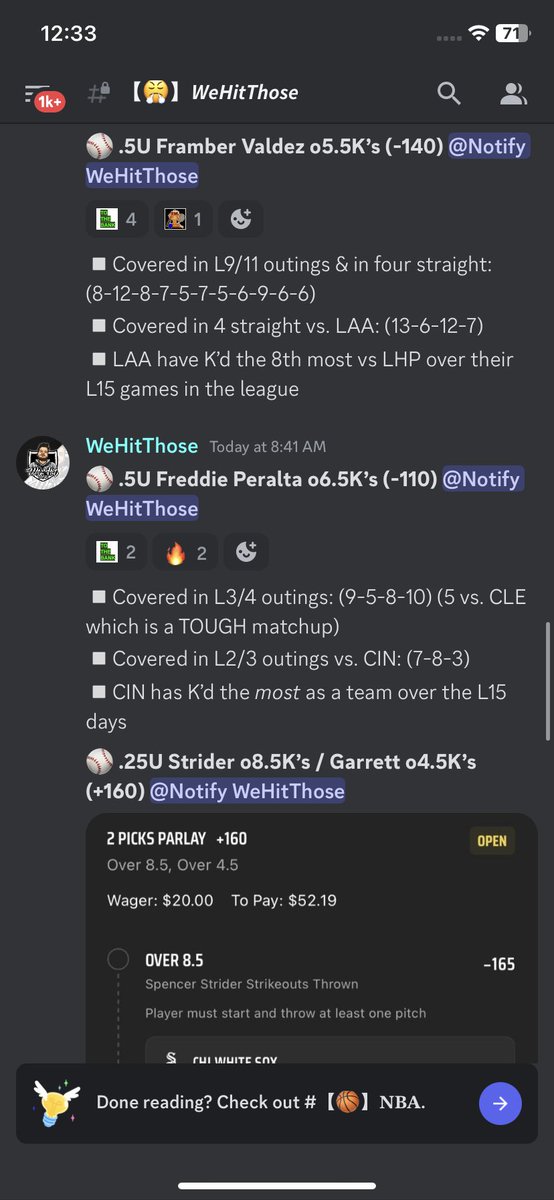 bigdogintel's tweet photo. New source - We Hit Those

More plays in Telegram: https://t.co/PPwZCHfi2S…

#gamblingtwitter #capperspicks #cappersleaked #cappersfree https://t.co/ocHc5Q022t